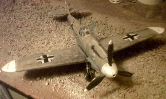 weathered Messerschmitt BF 109