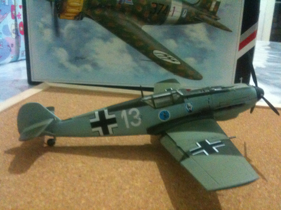 1/48 Academy Bf-109e Heinz Bar aircraft white 13