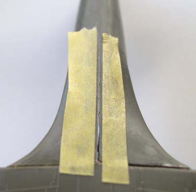 tape used to isolate gap